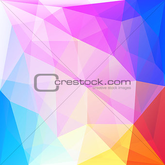 Abstract multycolor polygonal geometric background made of triangles.