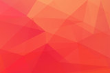 Abstract red polygonal geometric background made of triangles.