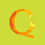 Letter Q template
