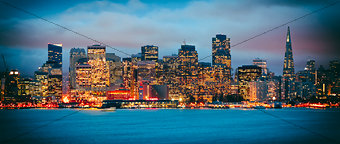 San Francisco Downtown in the night