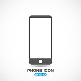 Flat Style Modern Phone Icon Vector Illustration