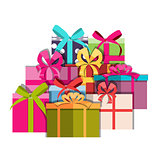 Gift Box Holiday Background Vector Illustration