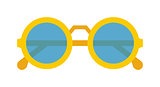 Fashion glasses vector illustration.