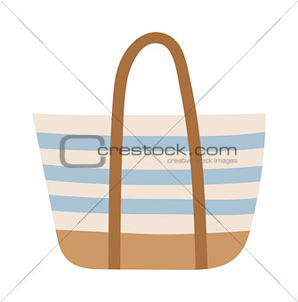 Summer bag isolated on white