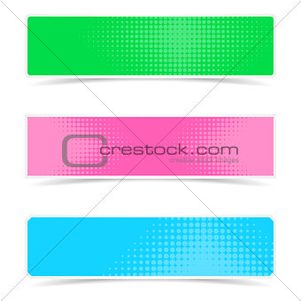 Colorful vector banners