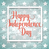 Independence day typographic element