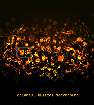 Colorful musical background