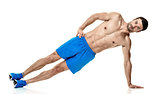man  fitness exercises isolated