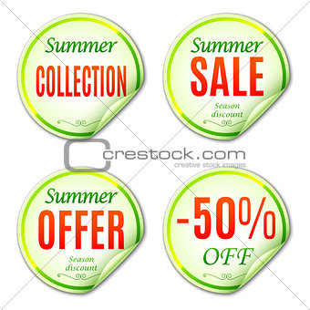 Summer Sale Stickers
