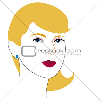 woman face drawing 8