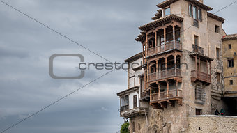 The famous hanging houses in Cuenca