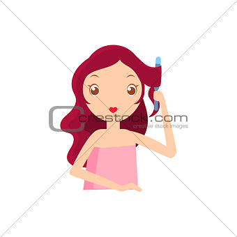 Girl With Fluting Iron