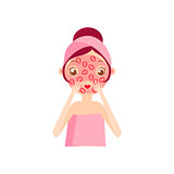 Girl Doing Fruit Mask