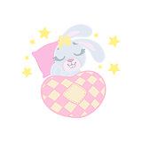Bunny Sleeping In Bed