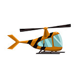 Stripy Helicopter Toy Aircraft Icon
