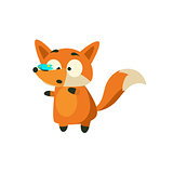 Fox With Butterfly On The Nose