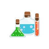 Magic Potions In Test Tubes