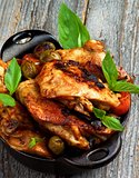 Roasted Chicken with Olives