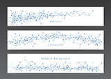 Abstract network banner templates