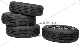 Automobile wheels with discs