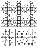 three white puzzles