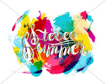 Stereo Summer on Spot Background
