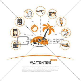 Vacation Time and Tourism Concept
