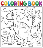 Coloring book dinosaur theme 4