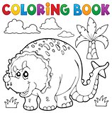 Coloring book dinosaur theme 6