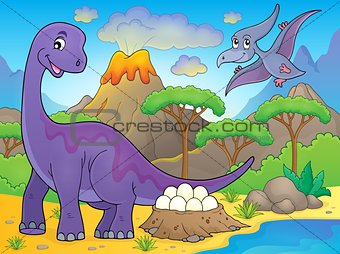 Image with dinosaur thematics 2