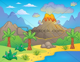 Prehistoric theme landscape 1