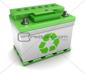 recycled car battery