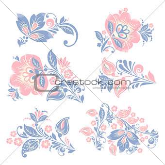 vector Flower set