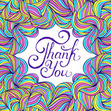 colorful thank you card 