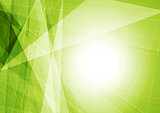 Bright green geometric shapes tech background