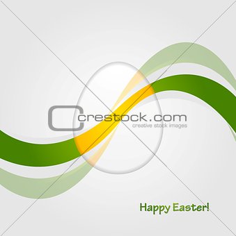 Abstract Easter background with bright waves