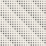 Vector Seamless Black And White Triangles Halftone Gradient Geometric Pattern