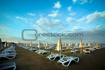 Mediterranean beach in Larnaca