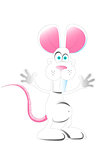 white gray small cute image cheerful cartoon mouse