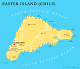 Easter Island Political Map