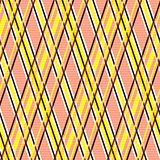 Seamless pattern in yellow and terracotta hues