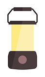 Camping lamp vector illustration.