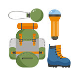 camping concept vector illustration.