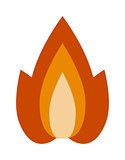 Fire flame vector illustration.