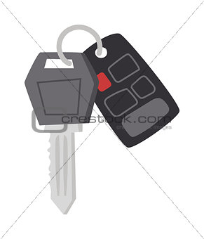 Car keys vector illustration.