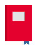 Red book vector illustration.
