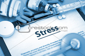 Stress Diagnosis. Medical Concept.