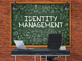 Identity Management on Chalkboard in the Office.