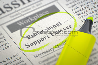 Professional Support Lawyer Join Our Team.