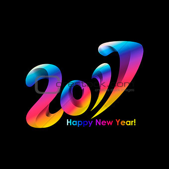 New Year 2017 celebration background